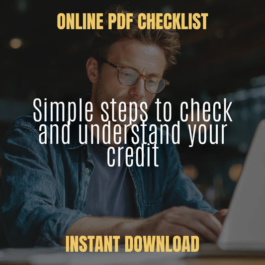 The No-Stress Credit Check Checklist | Printable Step-by-Step Planner for How to View My Credit Score and Build Confidence with Your Finances