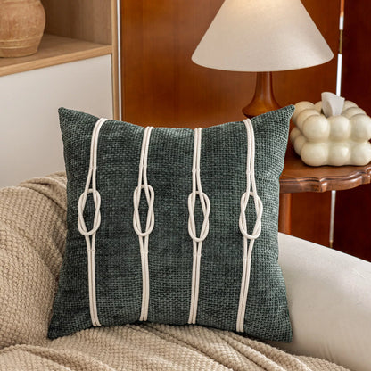 Retro Nordic 18x18in Throw Pillow Cover – Minimalist Decorative Cushion Case