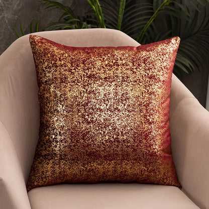 Luxury Golden Velvet Cushion Cover 18x18in Decorative Throw Pillow Case