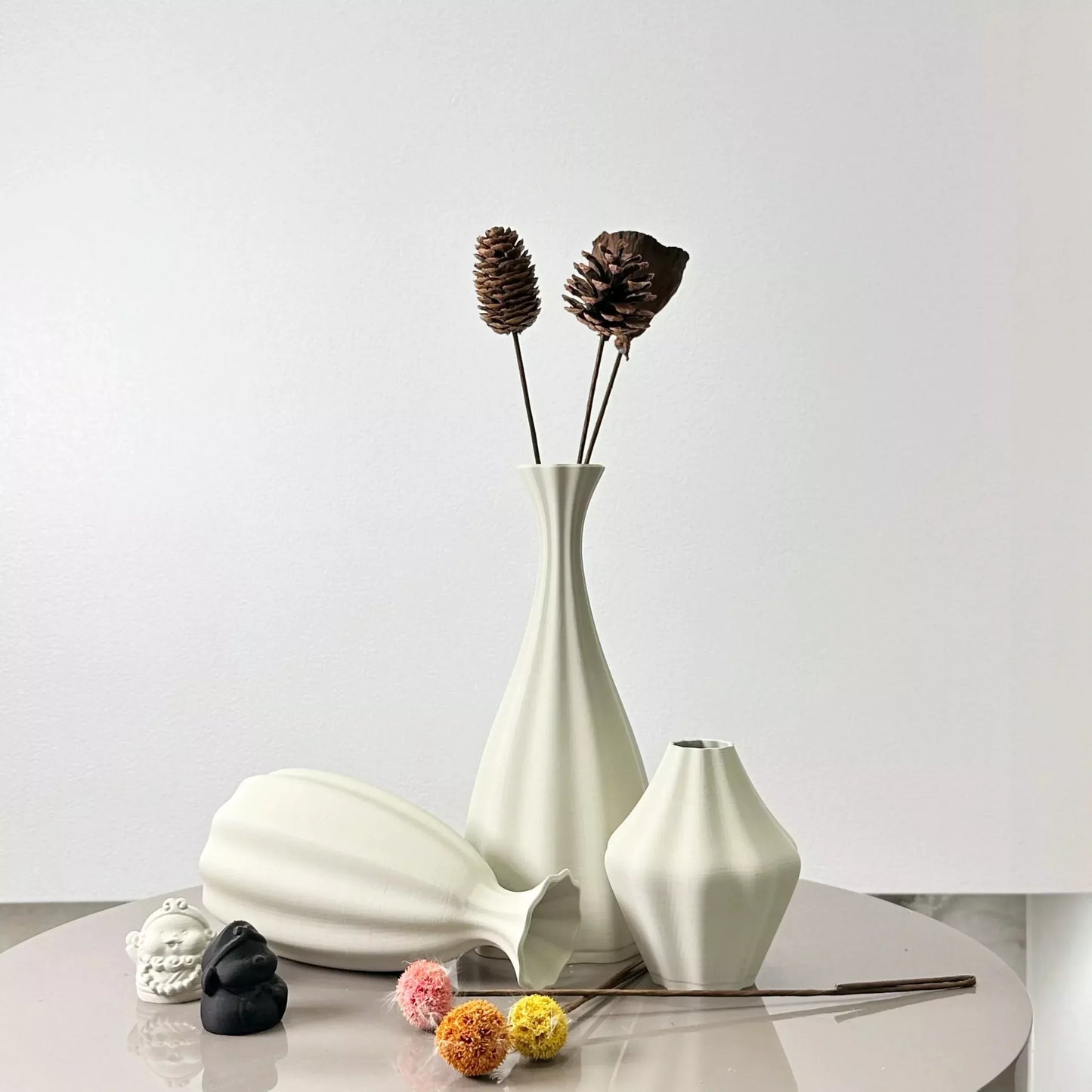 3-Piece Flower-Like Vase Decoration Set