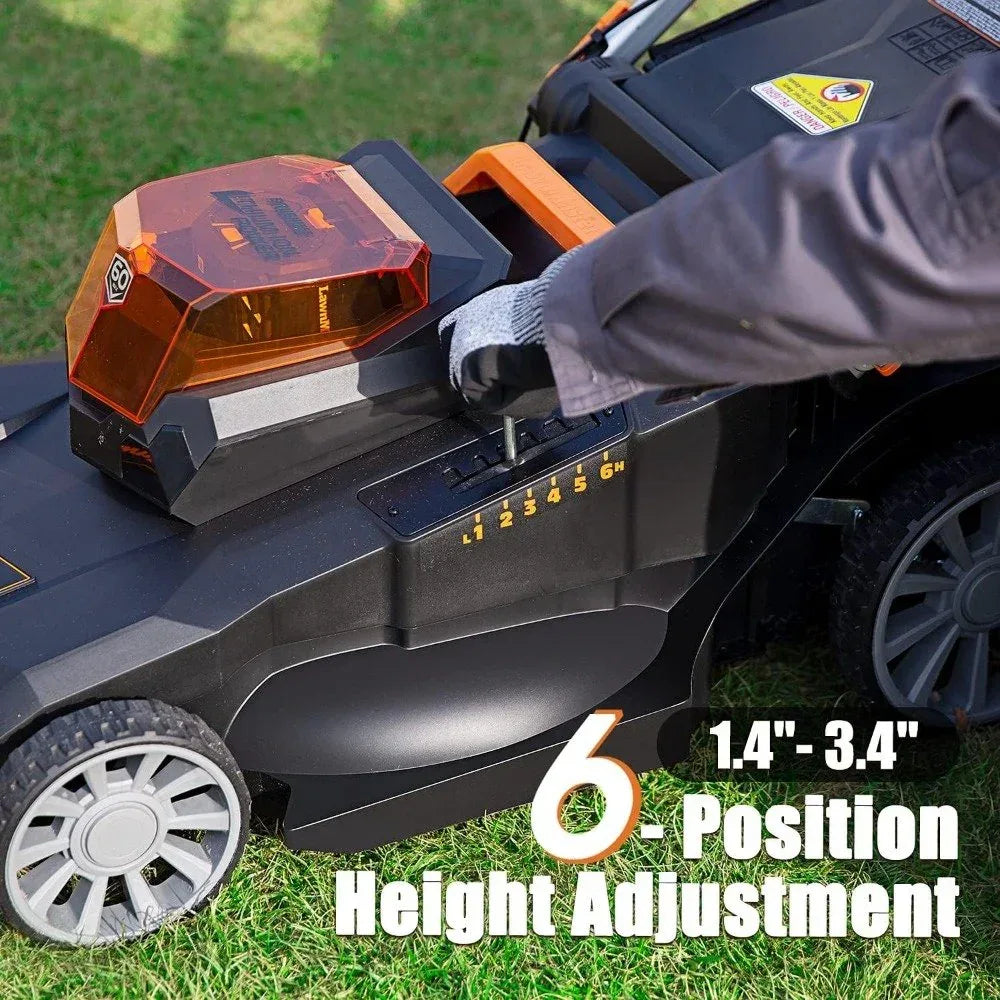 DSARD Cordless 21-Inch Brushless Push Lawn Mower 60V Max with Battery & Fast Charger - DSARD