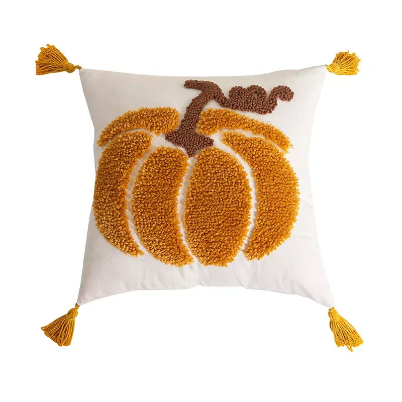 Embroidered Pumpkin Throw Pillowcase – Perfect Fall Decor - DSARD