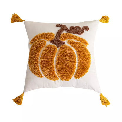 Embroidered Pumpkin Throw Pillowcase – Perfect Fall Decor