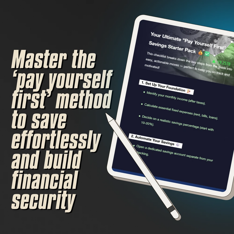 Your Ultimate “Pay Yourself First” Savings Starter Pack – Digital Checklist for Budgeting, Automate Savings & Grow Your Money