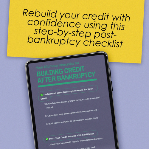 Your Ultimate Checklist for Building Credit After Bankruptcy | Digital Download | How to Build Credit After Bankruptcy Guide