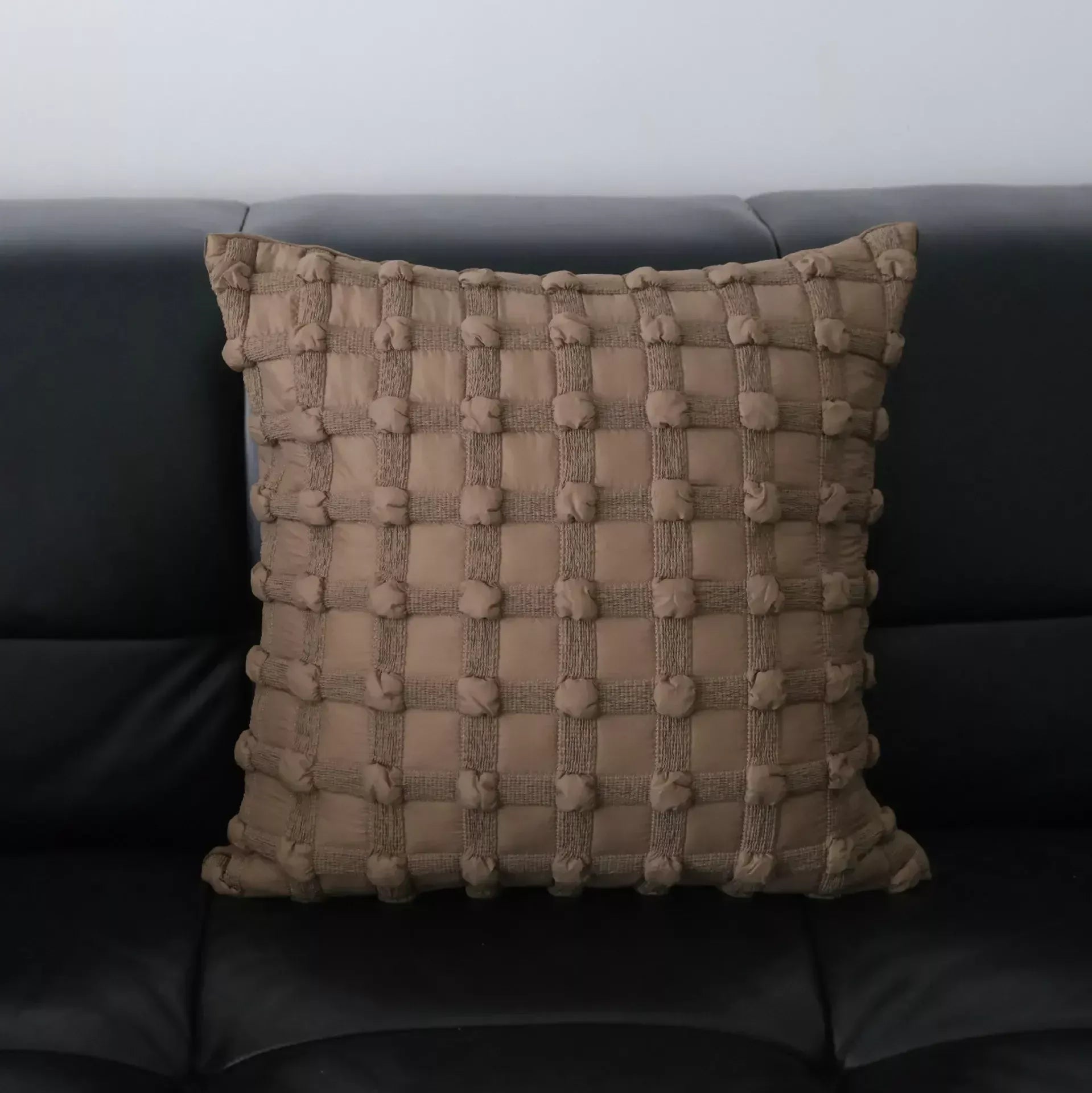 Geometric Brown Coffee Cushion Cover Decorative Pillow Case for Sofa