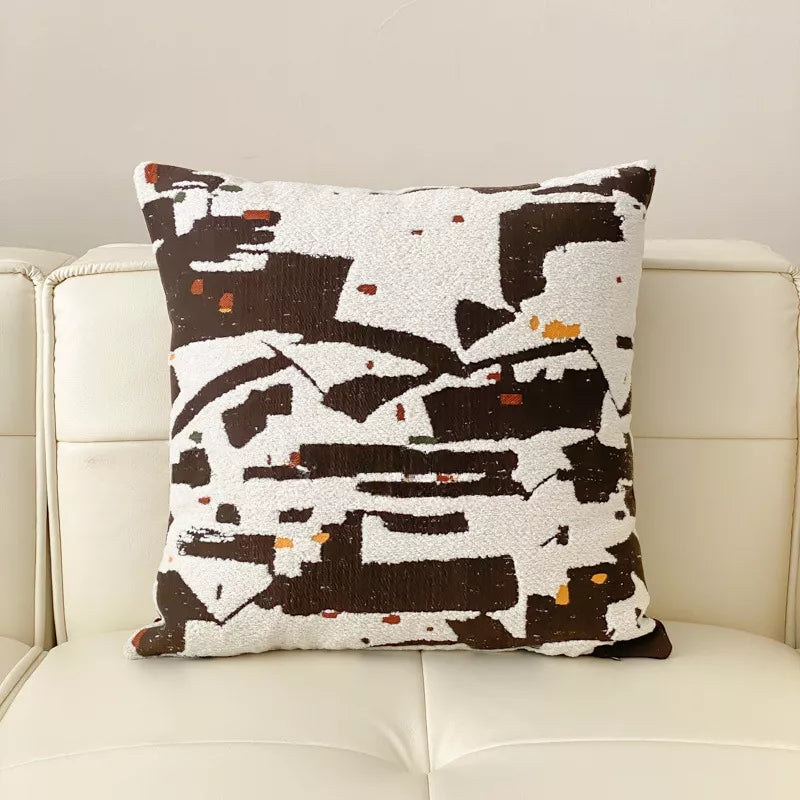 Retro Jacquard Decorative Pillow Cover