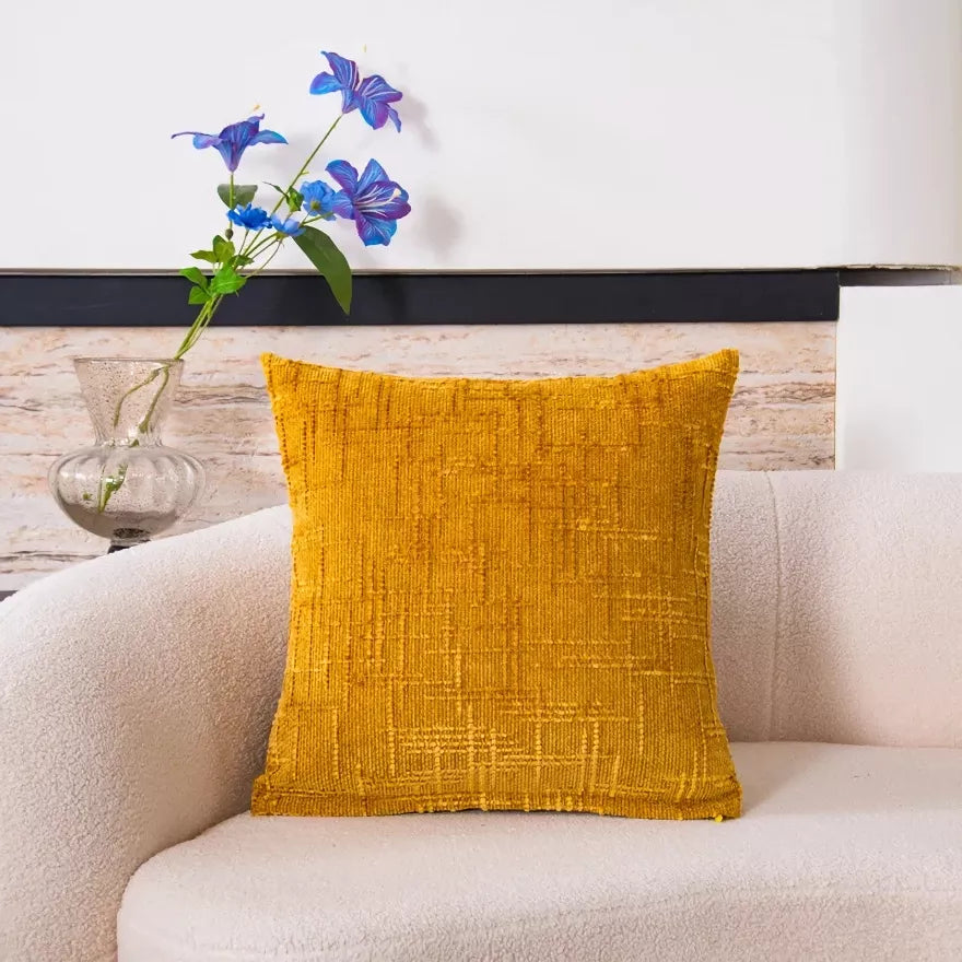 Coarse Linen Seat Cushion Cover – Soft, Breathable, and Decorative Backrest Cover for Office and Car