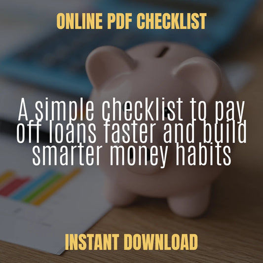 The Loan Repayment Power Checklist – Digital Download Guide on how to repay loan quickly, Smart Debt Payoff Planner, Printable Financial Checklist, Instant Budget Tool for Faster Loan Freedom