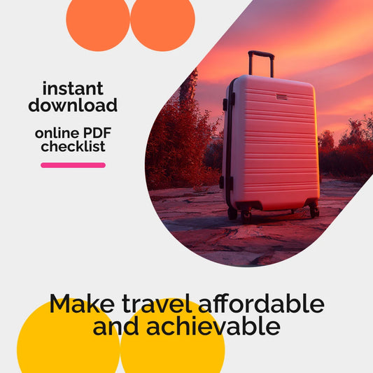 Travel Budget Checklist: Prioritize, Save, Explore | Digital Download for Prioritizing Travel in Your Budget | Smart Travel Planning Made Simple