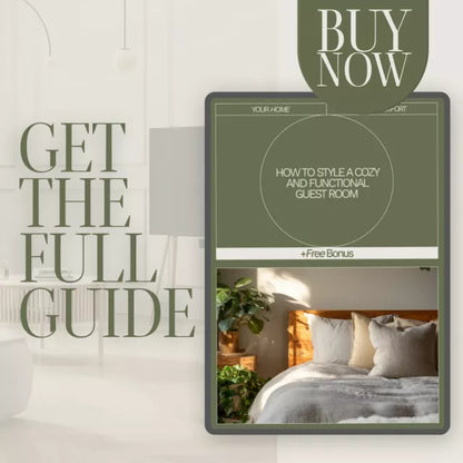 How to Style a Cozy and Functional Guest Room | Guest Room Decor Guide, Cozy Home Styling eBook, Small Space Decorating Tips, AI Design Tools