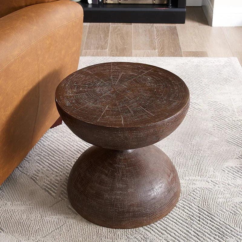 DSARD Wabi-Sabi Style Vintage Hourglass Side Table - DSARD