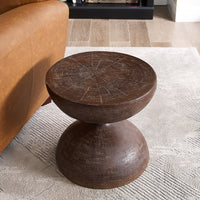 DSARD Wabi-Sabi Style Vintage Hourglass Side Table