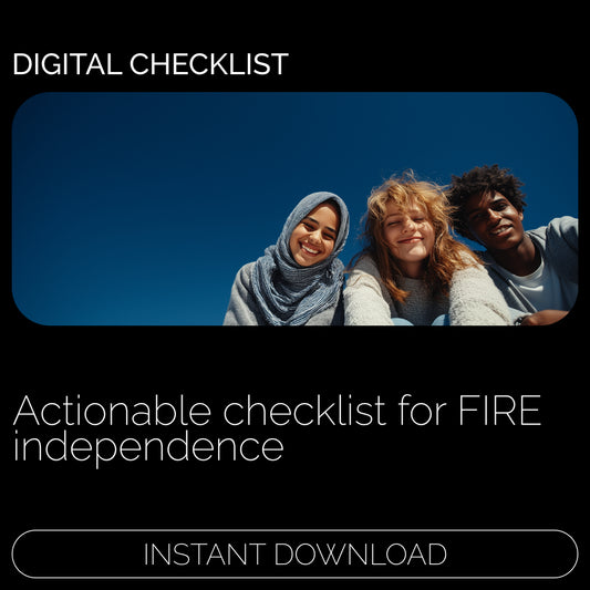 FIRE Checklist: Your Financial Independence | Printable Financial Independence Checklist Using Gen Z FIRE Strategies, Early Retirement Planner, Digital Download
