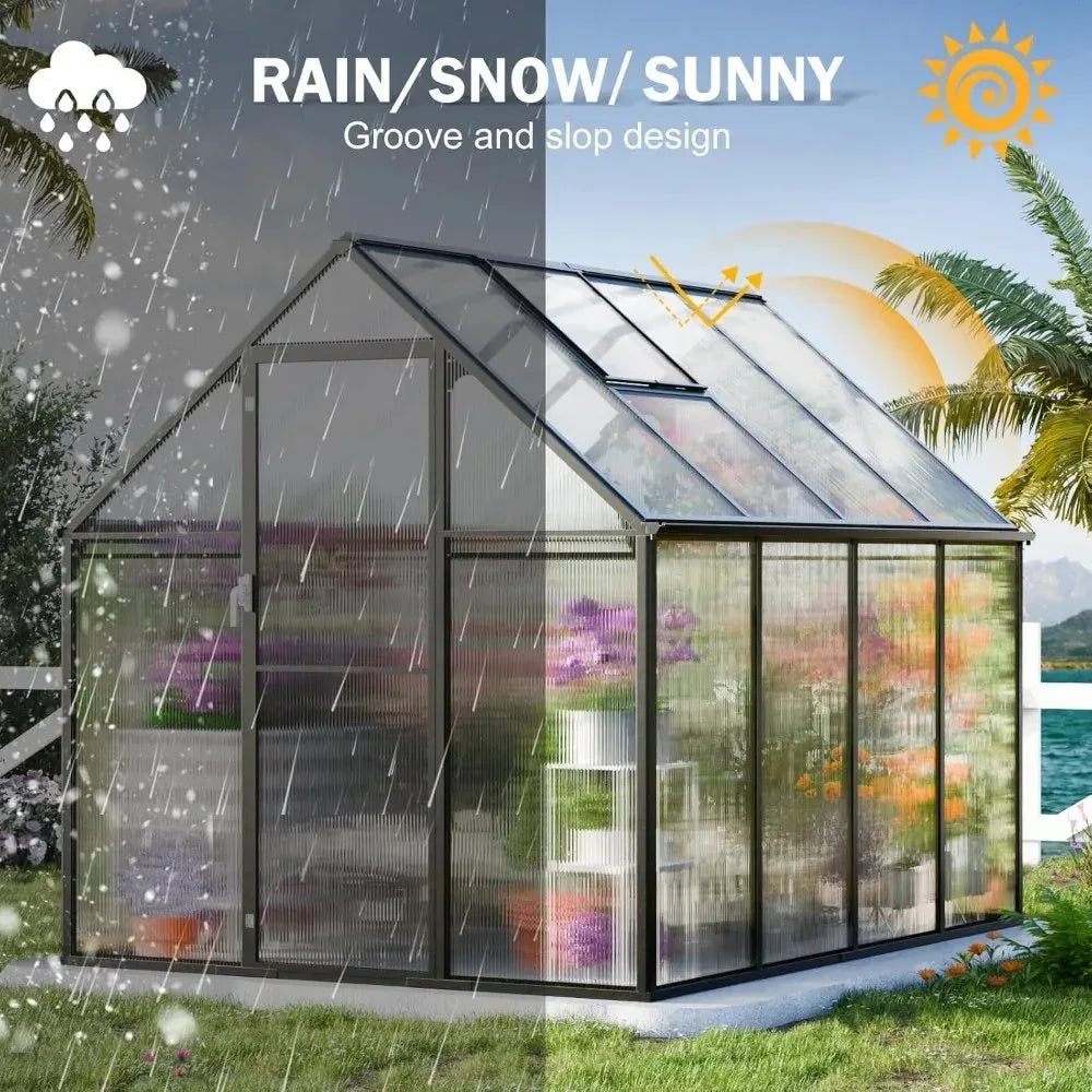 DSARD Heavy-Duty Outdoor Greenhouse with Aluminum Frame and Vent Window - DSARD