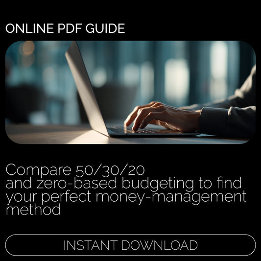 50/30/20 vs Zero-Based — Which Money Method Wins for You | Budgeting eBook for Beginners | 50 30 20 Budgeting vs Zero-Based Budgeting Guide | Personal Finance PDF Download