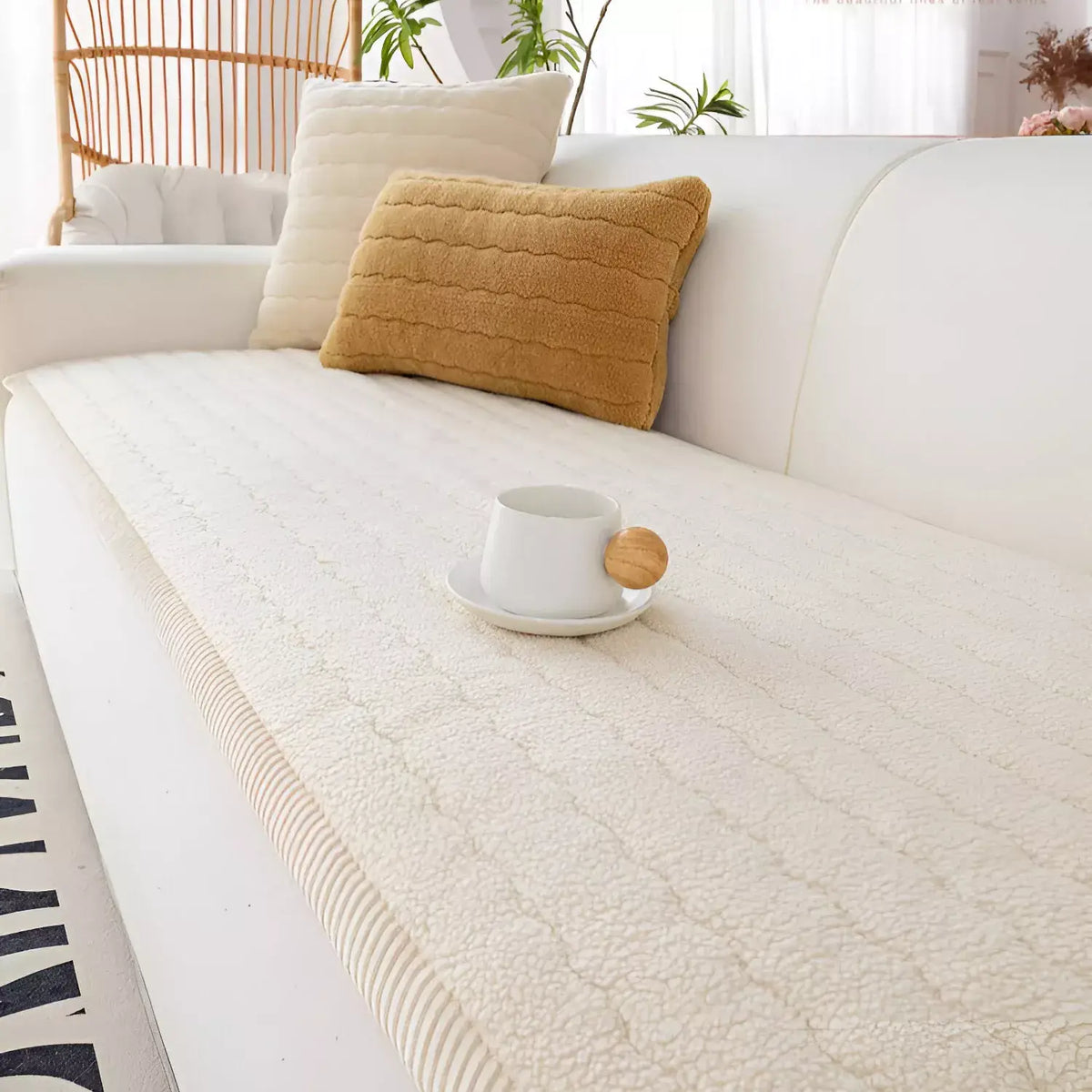 Thick Winter Sofa Cover – Warm, Anti-Slip & Dirt-Resistant Couch Protector