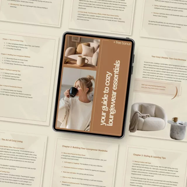 Your Guide to Cozy Loungewear Essentials | Cozy Loungewear Guide, Self Care Digital Download, Home Comfort Style eBook, Work From Home Outfit Planner, Sustainable Wardrobe Checklist