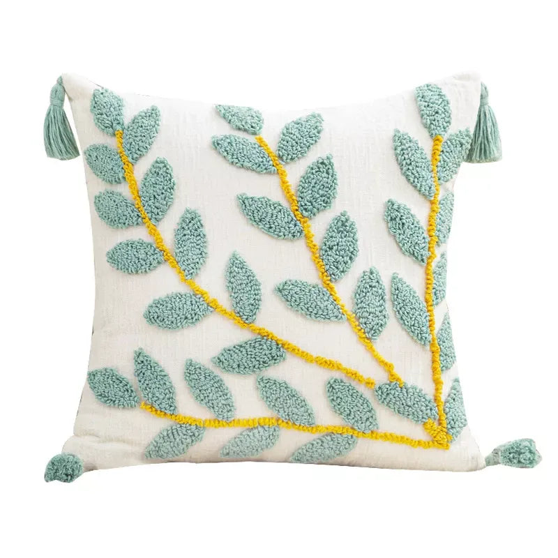 Bohemian Moroccan Leaf Velvet Pillowcase – Stylish Home Decor - DSARD