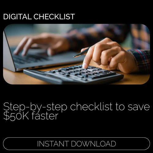The $50K-in-a-Year Action Checklist | Step-by-Step Savings Planner & Simple Guide on How to Save 50k in a Year