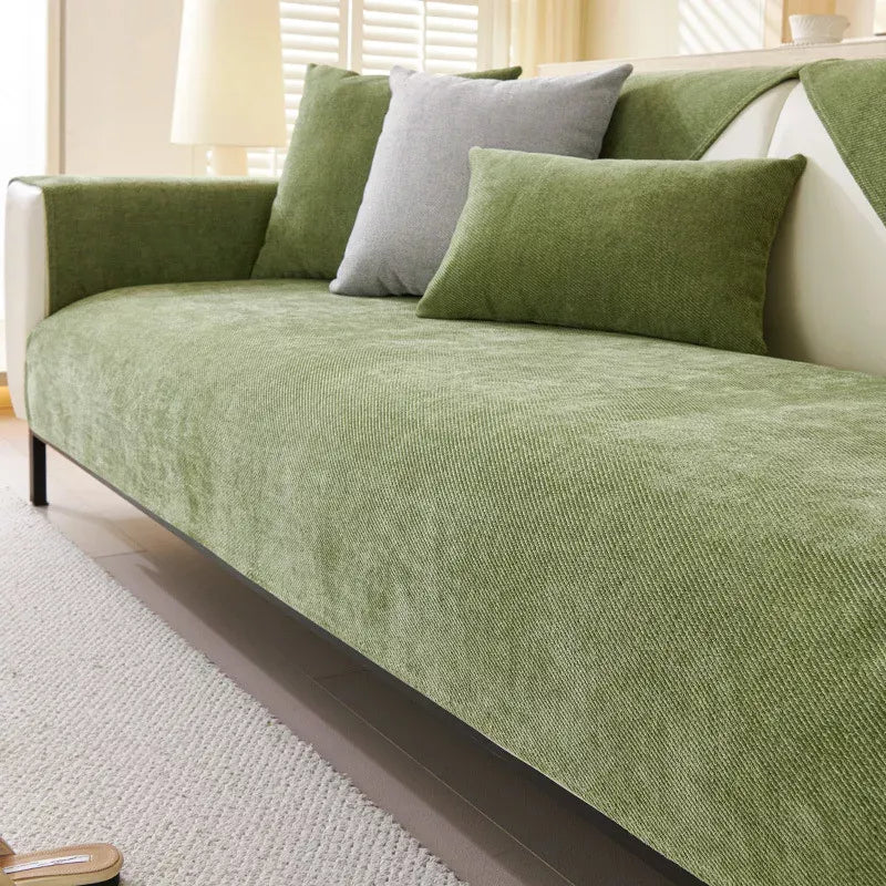 Waterproof Chenille Sofa Cushion Cover – Non-Slip, Anti-Scratch, Universal Fit