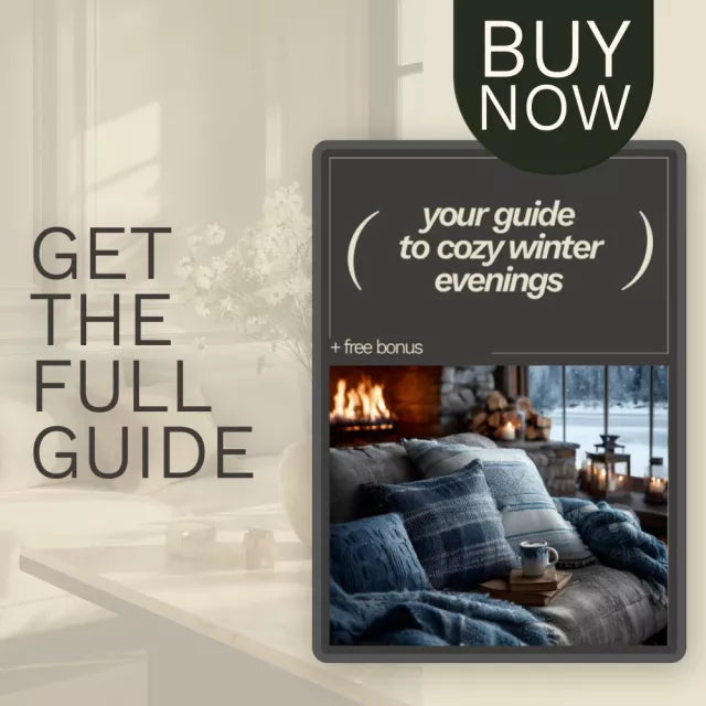 Your Guide to Cozy Winter Evenings, Digital Guide for Winter Self Care, Cozy Living Lifestyle eBook, Winter Hygge Guide, Evening Rituals, Mindful Entertainment, Soul Warming Recipes Checklist