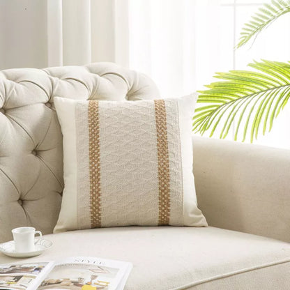 Bohemian Textured Linen Pillow Covers – Trendy Boho Chic Throw Pillowcases