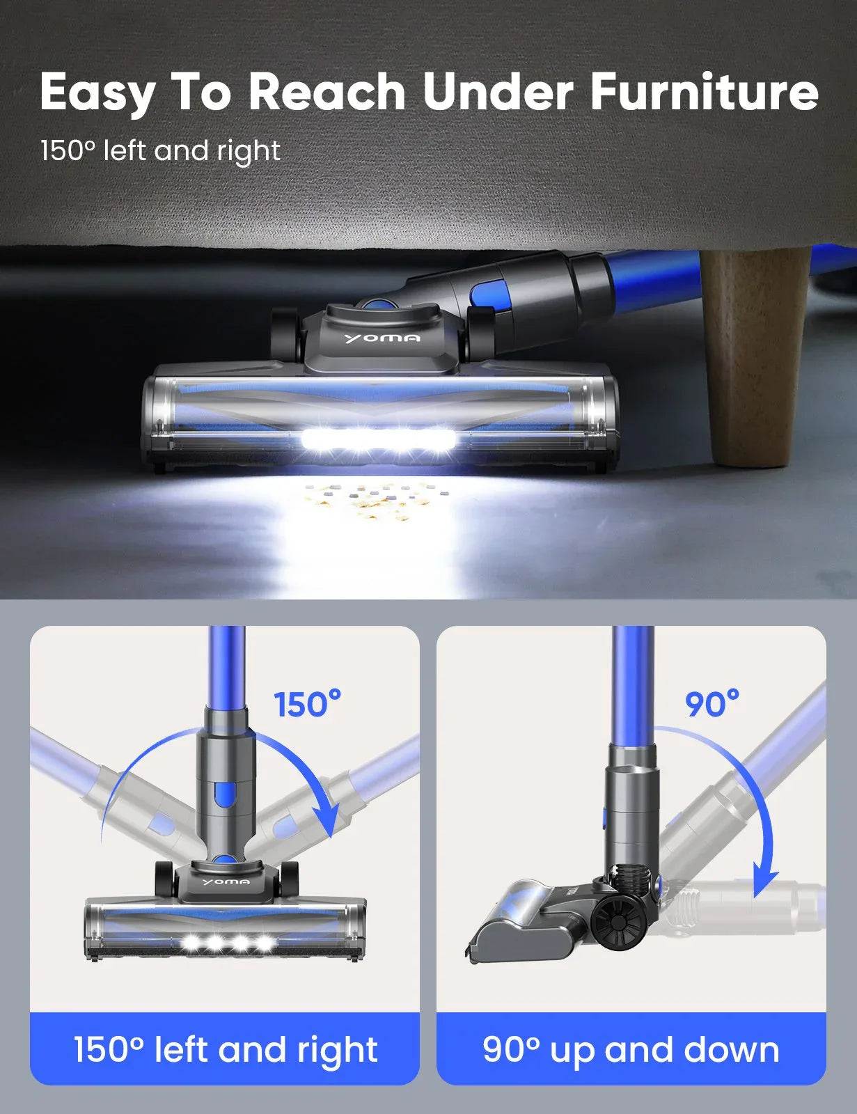6-in-1 Cordless Stick Vacuum Cleaner - Powerful, Lightweight, Bagless - DSARD