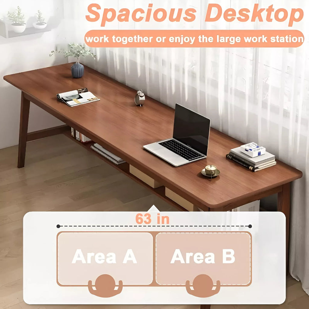 Mid-Century Modern Writing Desk for Home Office - DSARD
