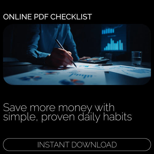Money-Saving Master Checklist | Digital Download Budget Planner, Personal Finance Guide, Smart Spending & Savings eBook Checklist
