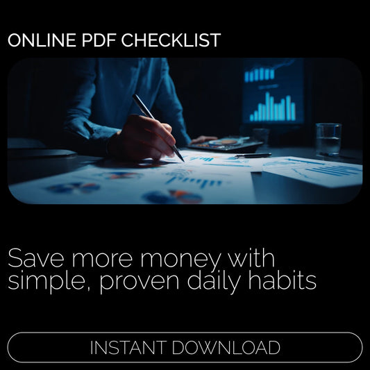 Money-Saving Master Checklist | Digital Download Budget Planner, Personal Finance Guide, Smart Spending & Savings eBook Checklist