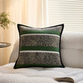 Luxury Plaid Knit Throw Pillow Cover – 18x18in Decorative Cushion Case