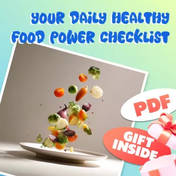 Your Daily Healthy Food Power Checklist – Printable List of Healthy Foods to Eat Everyday | Nutrition Guide | Clean Eating Habit Tracker