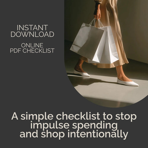 The “Impulse-Buying Buster” Checklist | How to Avoid Impulse Buying | Printable Budgeting & Mindful Spending Guide