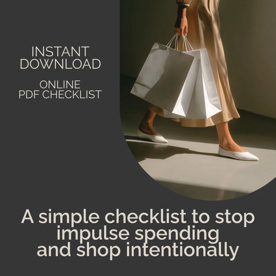 The “Impulse-Buying Buster” Checklist | How to Avoid Impulse Buying | Printable Budgeting & Mindful Spending Guide