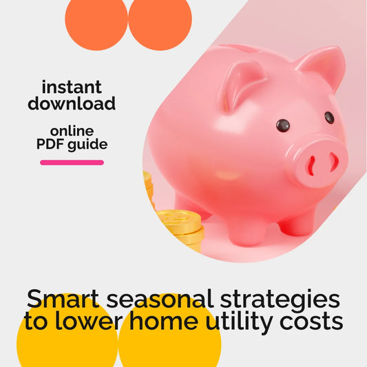 Smart Seasonal Hacks to Cut Utility Bills All Year Round | Money-Saving Home Efficiency Guide | Energy Tips eBook | Utility Bill Reduction Checklist | Eco-Friendly Digital Download