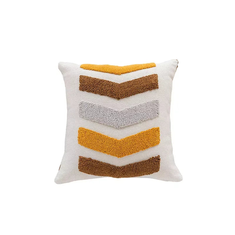 Bohemian Style Jacquard Embroidery Cushion Cover – Decorative Throw Pillow for Home - DSARD