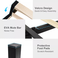 Queen LED Bed Frame with Star Projector, Charging Station & Storage Headboard - DSARD