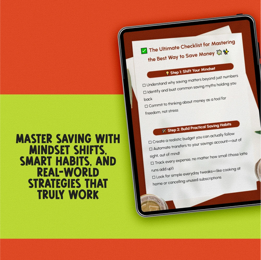 The Ultimate Checklist for Mastering the Best Way to Save Money – Printable Budget Planner | Financial Goal Setting | Digital Download