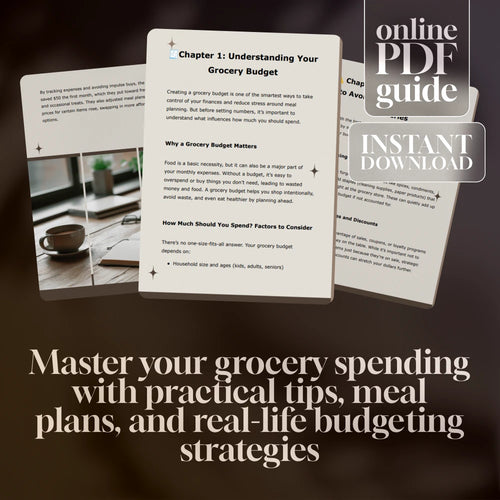 Smart Spending: How to Set a Good Grocery Budget That Works for You | Budget Grocery Shopping Guide | Digital Download for Meal Planning, Money-Saving Tips & Family Grocery Planning