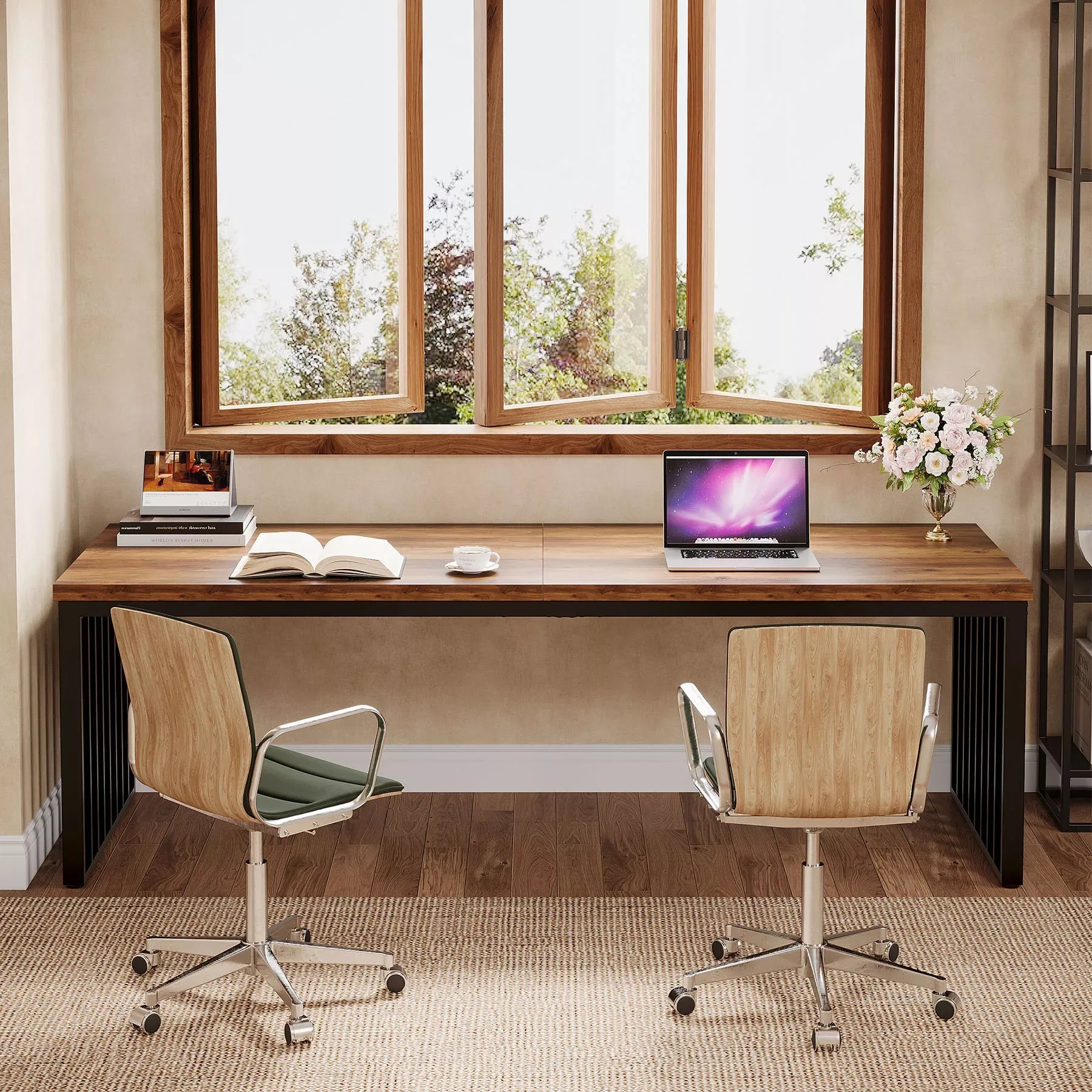 78” Large Industrial Office Desk for 2 - DSARD - DSARD