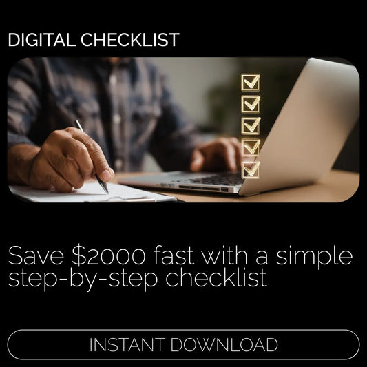 2-Month $2000 Checklist | How to Save 2000 in 2 Months Step-by-Step Digital Savings Checklist