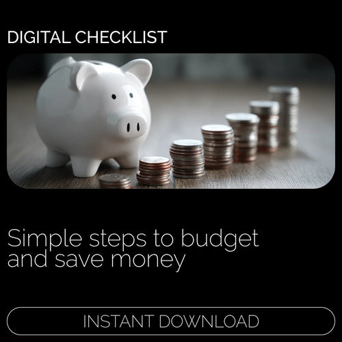 Checklist: Money Moves Made Simple – How to Budget and Save Money on a Low Income, Digital Download Guide for Smart Spending