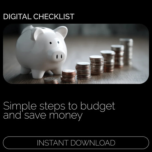 Checklist: Money Moves Made Simple – How to Budget and Save Money on a Low Income, Digital Download Guide for Smart Spending