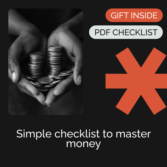Master Your Money: Action Checklist – Simple System for Planning for Spending and Saving Money, Budget Control, Savings Goals, Digital Download