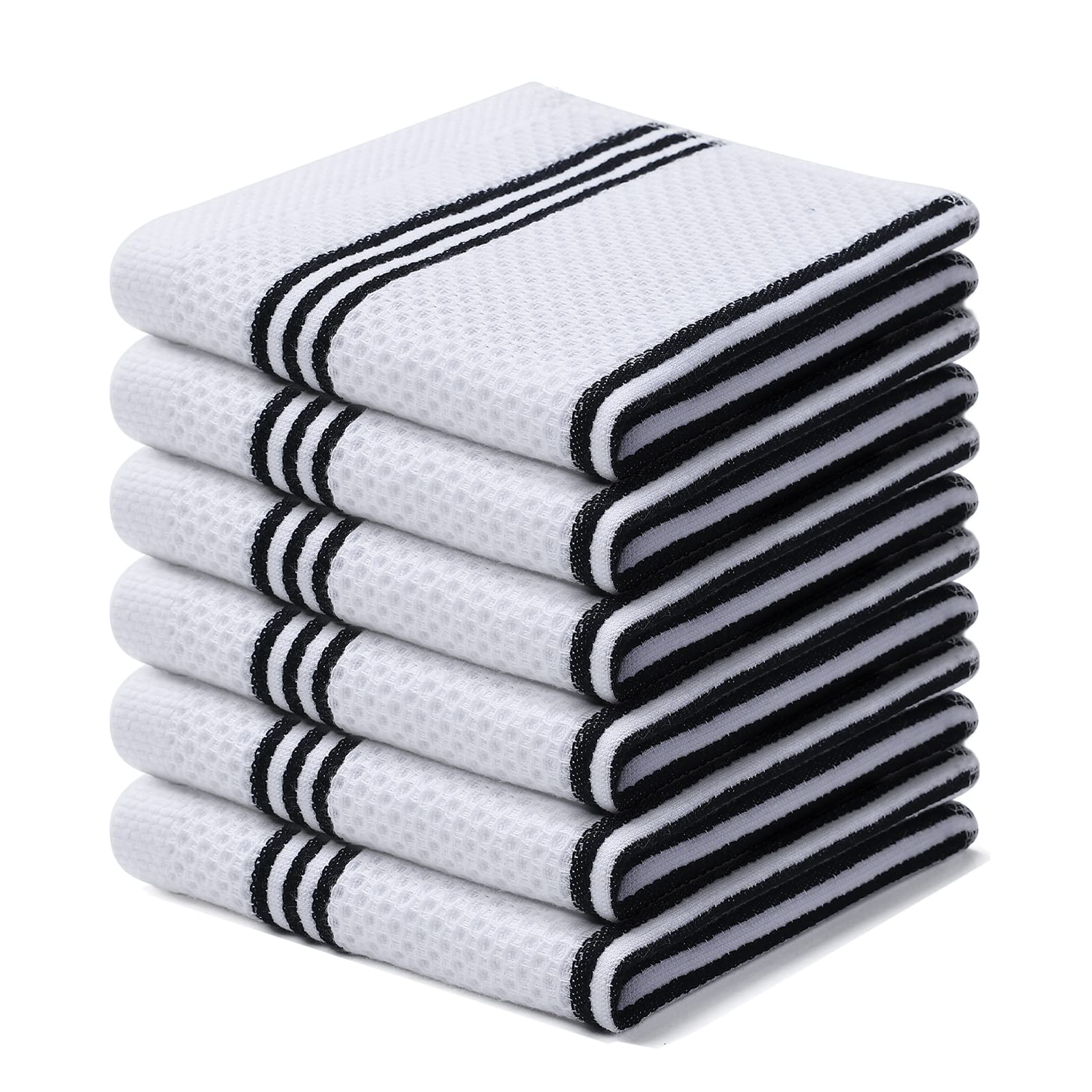 Super Soft Waffle Weave Cotton Dish Towels – Ultra-Absorbent & Quick Dry