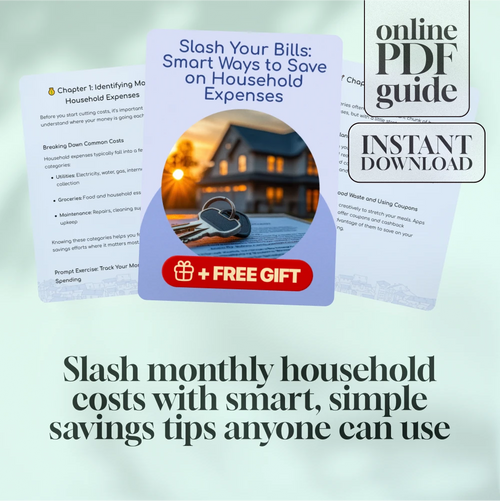 Slash Your Bills: Smart Ways to Save on Household Expenses | Budget Guide | Digital Download for Saving on Household Expenses