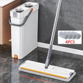 360 Rotating Flat Mop with Washable Microfiber Cloth & Handfree Mop Bucket Set - DSARD