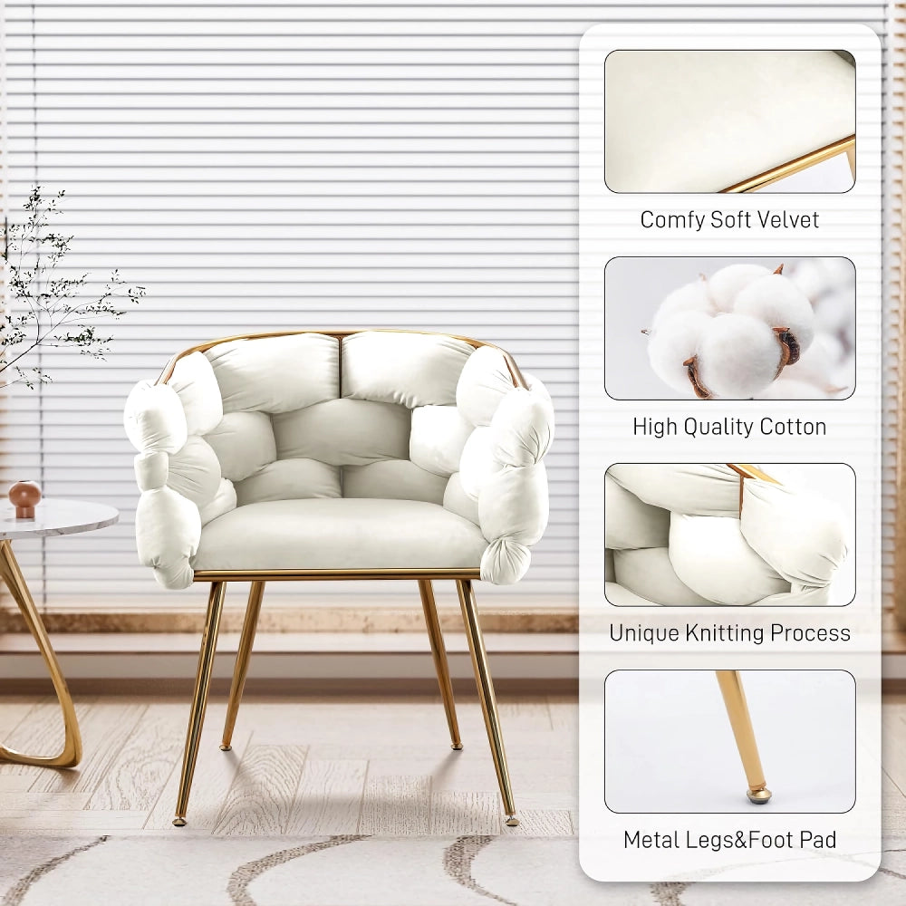 Modern Velvet Vanity Chair - DSARD