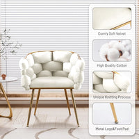 Modern Velvet Vanity Chair - DSARD